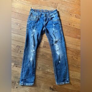 Rock Revival Abijah Slim Straight Stretch Jean Sz 27 Y2K Country Classics